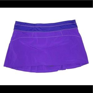 EUC Athleta Purple Pleated Skort/Tennis Skirt